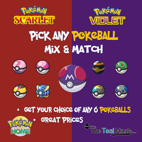 Scegli qualsiasi poke ball - qualsiasi,