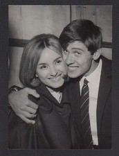 FOTO ORIGINALE ROBERTA MAZZONI E GIANNI MORANDI CANTAGIRO 1965 TIMBRO AGENZIA
