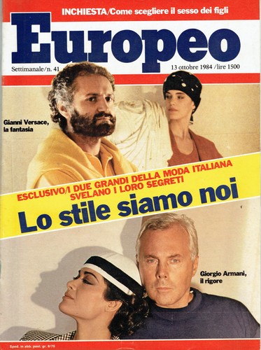 1984 gianni versace giorgio - 1984/41=gianni, versace=giorgio