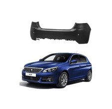 PARAURTI POSTERIORE PEUGEOT 308 2013-2021 BERLINA CON FORI SENSORI VERNICIABILE