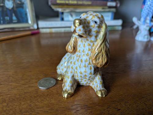 Herend spaniel porcellana