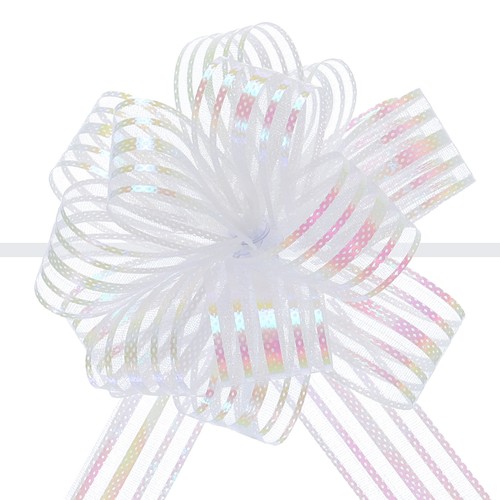 Pezzi fiocco organza grande - 15,