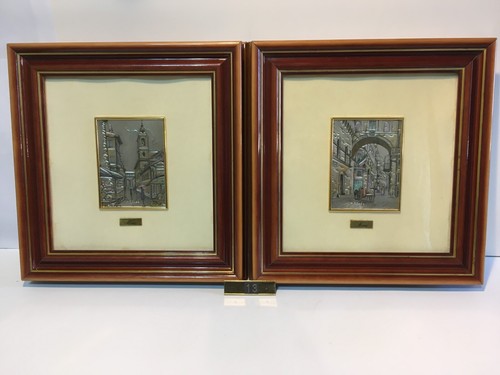 Quadri coppia cornice - , noce