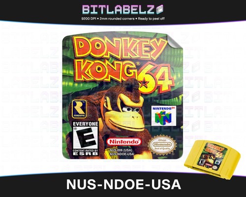 Etichetta donkey kong - kong, 64