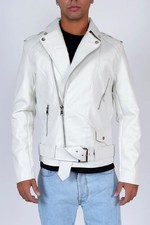 Chiodo ecopelle con zip e