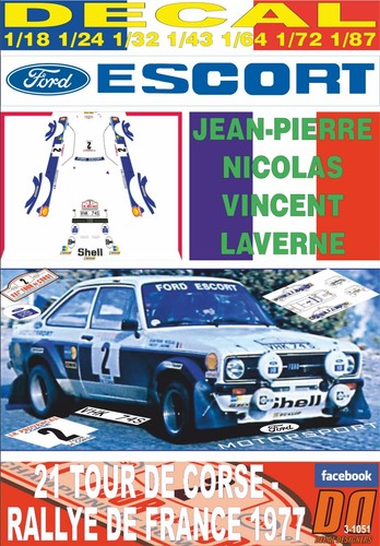 Decal ford escort 1800 mkii - ford,