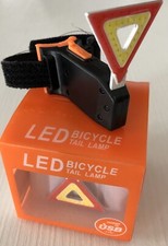 LUCE LED POSTERIORE BICI TRIANGOLO SUPER LUMINOSO IMPERMEABILE RICARICABILE