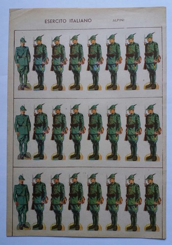 Alpini foglio soldatini in - ,