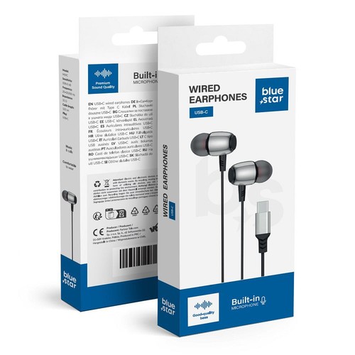 Blue star auricolare ear - blue, in-ear
