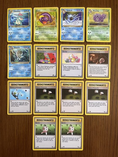 Lotto carte pokémon fossil - carte,