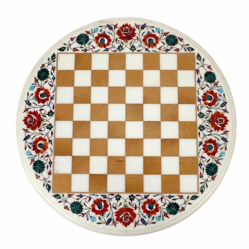 Scacchiera marmo centro - scacchiera,