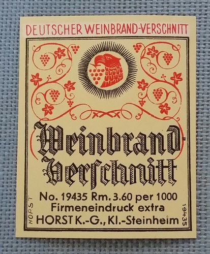 Vecchia etichetta liquore - di,