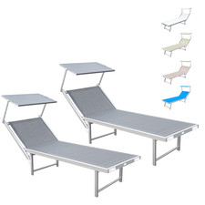 2pz Lettino Prendisole Mare