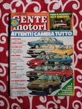 Gente Motori n.3 del 1981 Leyland Lc10 Fiat 132 131 Ritmo Abarth 127