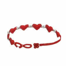 Bracciale Cruciani Damiani tessuto macramè argento e diamanti