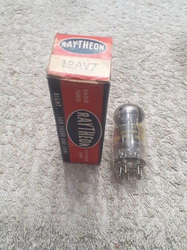 Nos raytheon 12av7 vacuum - nos,