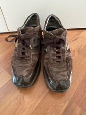 Sneakers Hogan Donna marroni pelle modello interactive