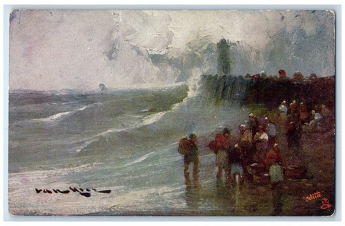 C1910 pescatore mare - c1910,