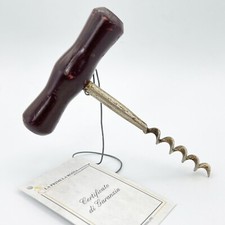 Cavatappi antico inglese da collezione d'epoca in legno vintage tirebouchon 900