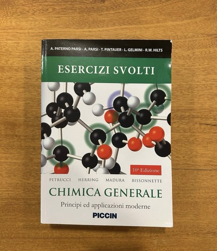 Chimica generale esercizi - chimica, generale,