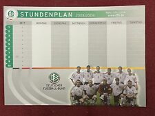 DFB-Stundenplan A4-Fussball-03/04-Schule-Offizielles Produkt-Zeitplan-Terminkal.