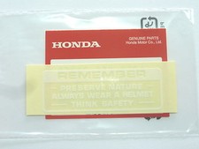 HONDA ADESIVO REMEMBER SERBATOIO CB350-500-750 FOUR COLORE BIANCO