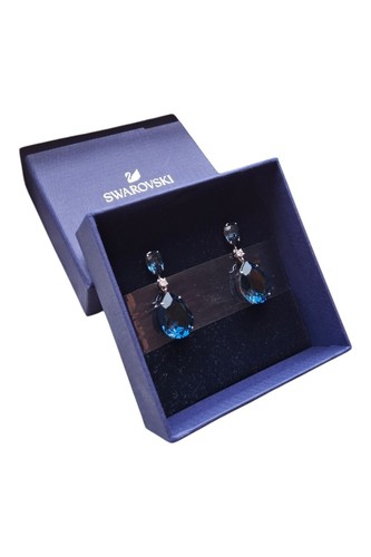 Orecchini swarovski blu - orecchini,