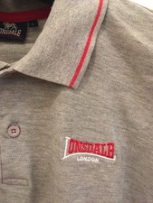 Polo Lonsdale manica corta grigio Cotone 90% viscosa 10%