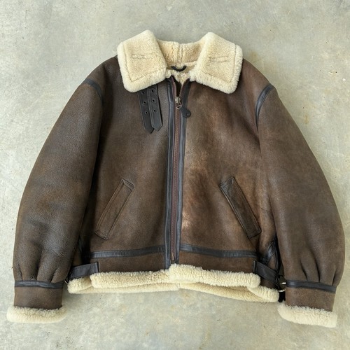 Giacca pelle bomber vintage - giacca, di