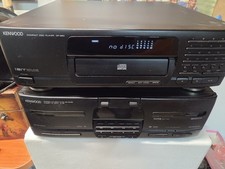 Kenwood Blocco Cd dp-950 Tape X-45 + Giradischi P-26  stereo Perla Nera Hifi 