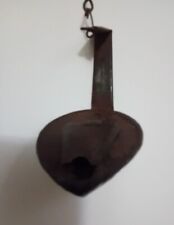 Antico Lumino In Ferro Ad Olio