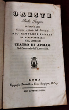LIBRETTO TEATRO ORESTE -