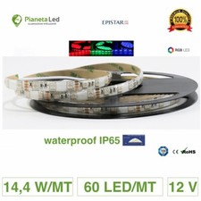 5 METRI STRISCIA 300 LED 5050 SMD RGB LUCE RGB ROSSO VERDE BLU PER ESTERNO IP65 