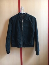 Giubbotto Stradivarius In Camoscio-donna-collezione Autunnale-verde Scuro