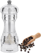 Macinatore per Sale E Pepe, Macinino in Ceramica, Plastica, Acryl, Trasparente, 