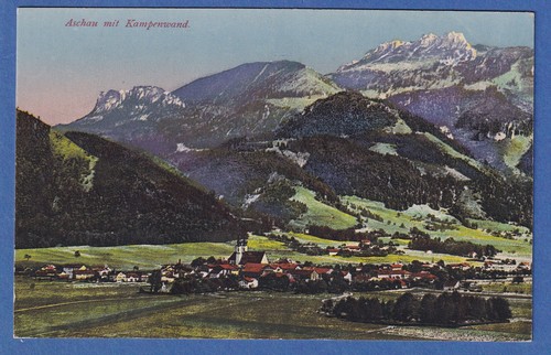 Cartolina epoca aschau con - cartolina, d'epoca