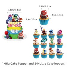 Inside Out 2 Cake Toppers