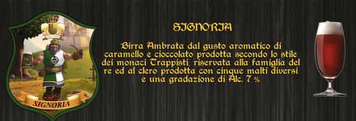 Birra artigianale signoria - birra,