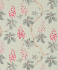 TESSUTO TENDA SANDERSON CASTAGNO 3,65 METRI MISTO LINO SPRAY MARE/PEONIA