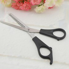 PROFESSIONALI FORBICI DENTATE BARBIERE PARRUCCHIERE ACCIAIO CAPELLI SFOLTISCE ga