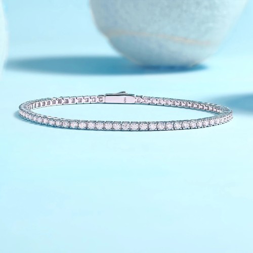 Bracciale tennis 3ct oro - bracciale,