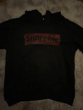 Felpa Supreme nera taglia m