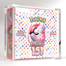 Teca Case Plexiglass Trasparente Magnetico Box 30 Bustine Pokemon Japanese 151