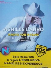 Pubblicità Advertising Italian Clipping 2019 ACHILLE LAURO Radio 105