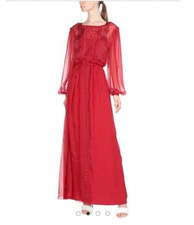 Maxi abito rosso Alberta