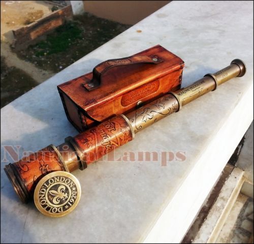 Antico telescopio ottone - antico,