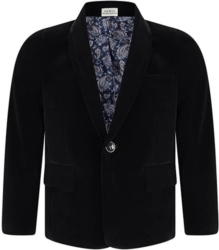 Blazer velluto ragazzo giacca