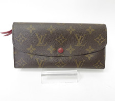 Autentico portafoglio lungo LOUIS VUITTON monogram portafoglio Emilie S#45666