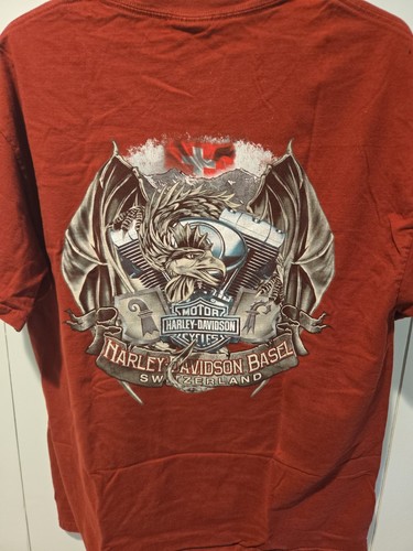 Shirt harley davidson rosso - harley,