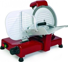 R.G.V. Affettatrice Professionale Lama 25 cm Inox 140 watt Rosso Vintage 250